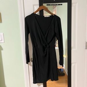 black francesa long sleeve dress